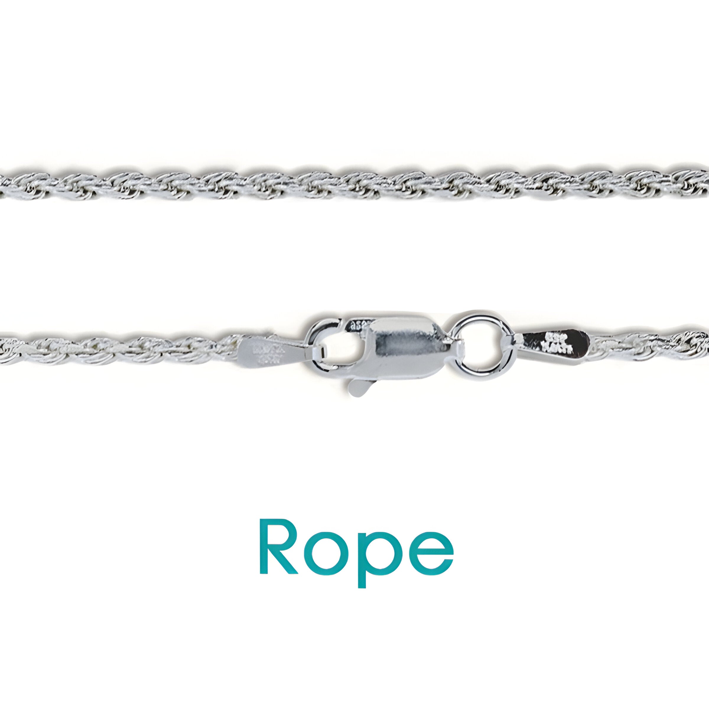 Sterling Silver Chain Box, Snake, & Rope. Lengths 16"-30" (chains fit our pendants)