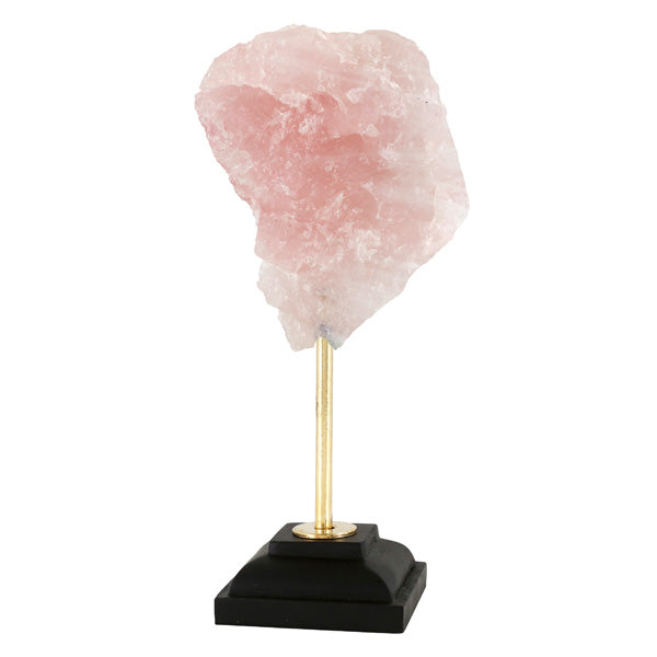Rose Quartz Geode/Crystal on Stand Z9001-C214