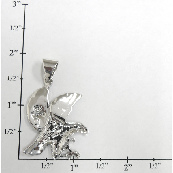 Sterling Silver Eagle Pendant Multicolor P3170-C71-MED